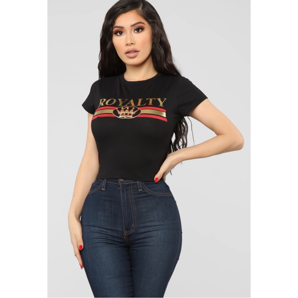 Loyalty crop top printed size s